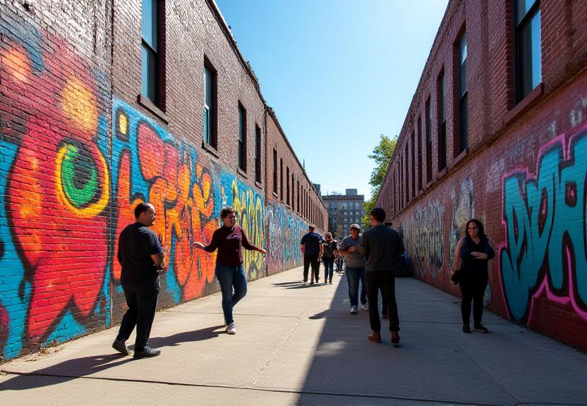 The Metro Art Walk through colorful street art galleries